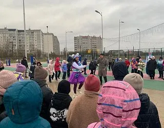 Открытие новой детской игровой и спортивной площадок на улице Можайского